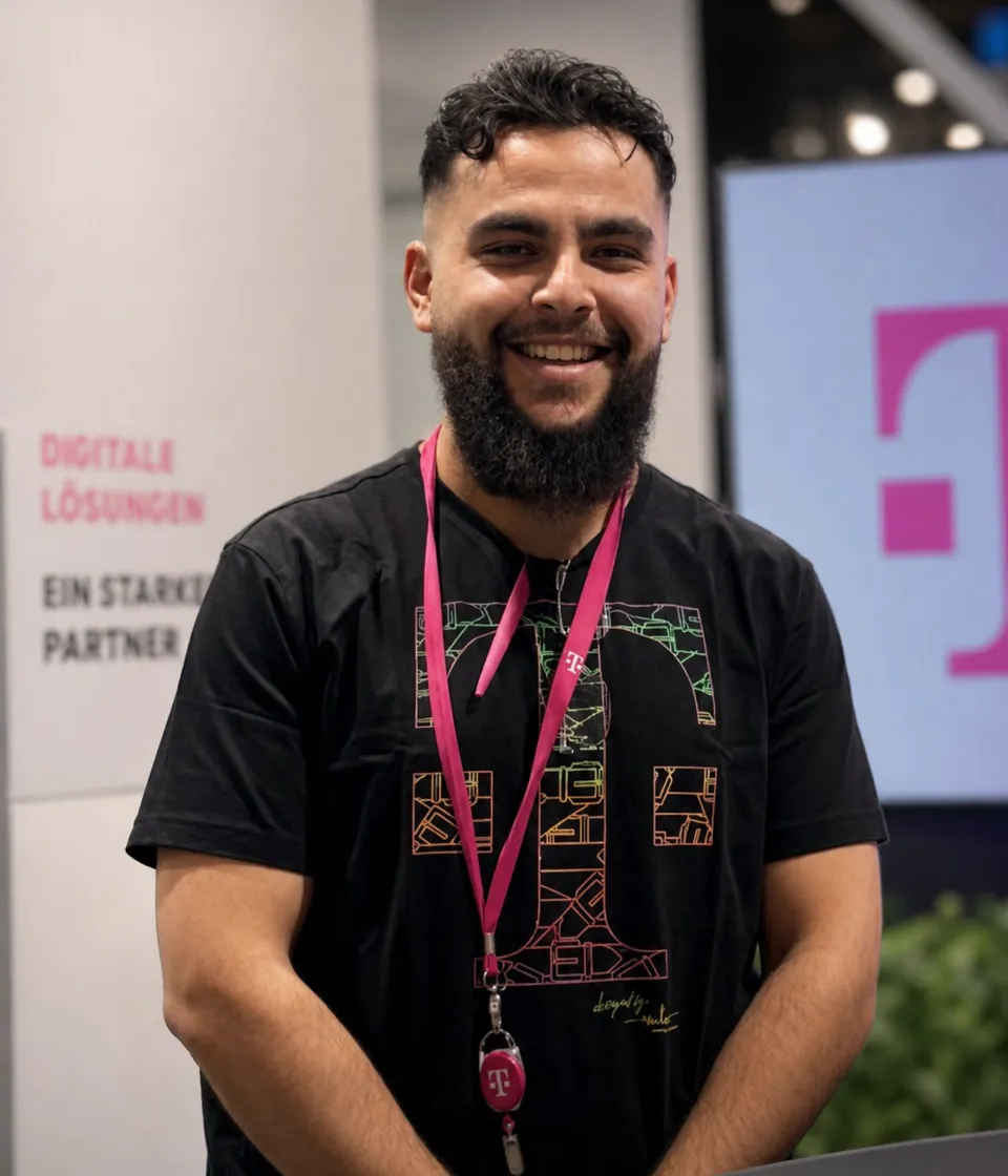 Suhail Haschemi auf einer Veranstaltung der Deutschen Telekom